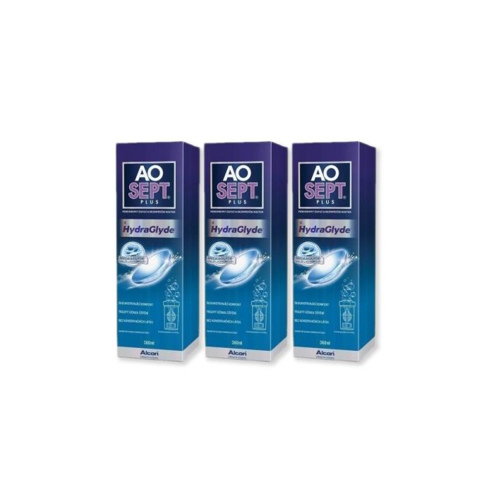 3 Aosept Plus Hydraglyde 360ml