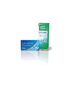 Air Optix Plus HydraGlyde (6 φακοί) Μηνιαίοι Μυωπίας + Opti-Free Pure Moist 300ml
